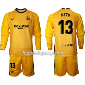 FC Barcelona Målmands Fodboldsæt Norberto Neto 13 Børn 2020-21 M002 L/S (+ Korte bukser)